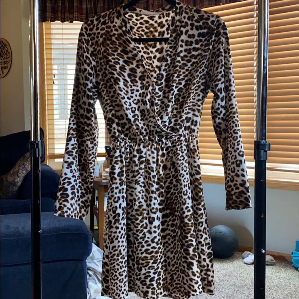 CHEETAH MINI DRESS
